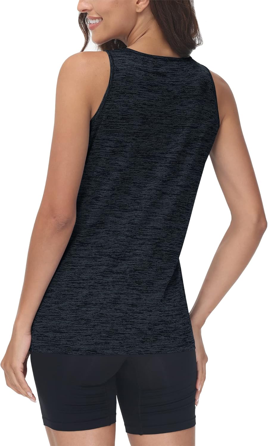 TACVASEN Gym Tops Women Sport Sleeveless T-Shirt Athletic Workout Vest Lightweight Yoga Tee Shirt Summer Breathable Tank Tops