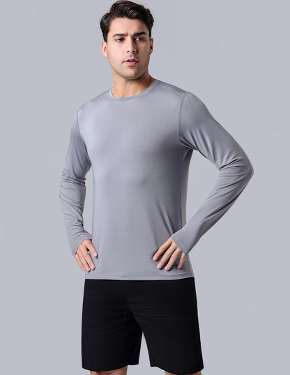 Liberty Imports Men's Athletic Long Sleeve T Shirts with Thumbholes T-Shirt (Pack of 3)