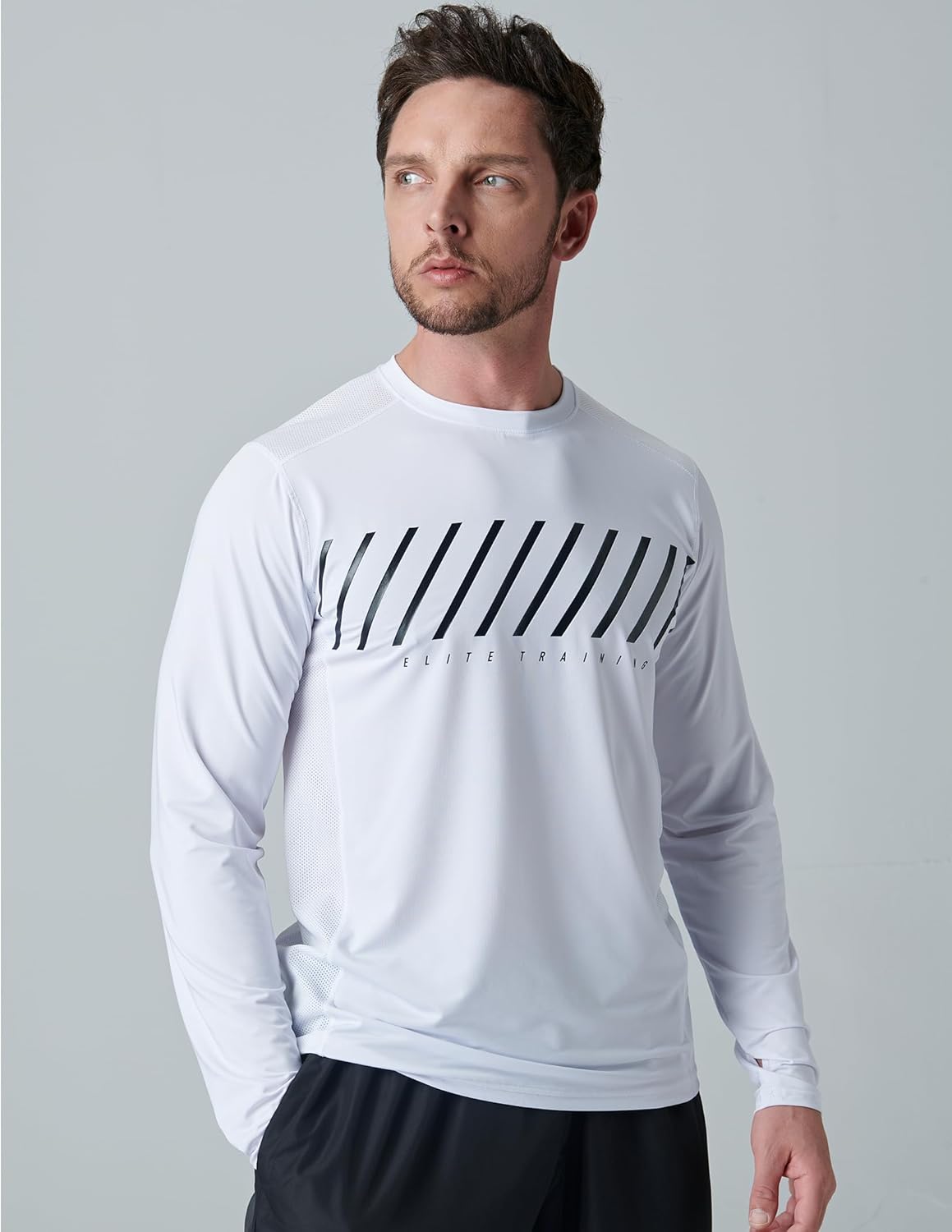 Liberty Imports Men's Athletic Long Sleeve T Shirts with Thumbholes T-Shirt (Pack of 3)