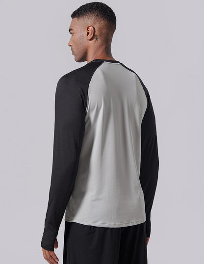 Liberty Imports Men's Athletic Long Sleeve T Shirts with Thumbholes T-Shirt (Pack of 3)