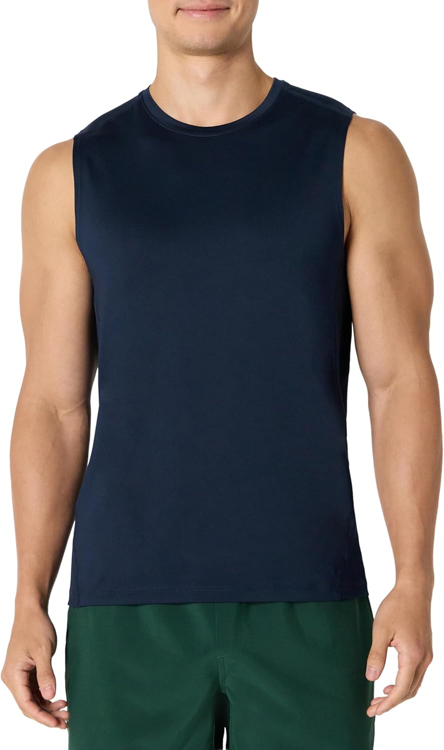 Amazon Essentials Men's Active Quick Dry Tech Stretch Lightweight Sleeveless Muscle Shirt