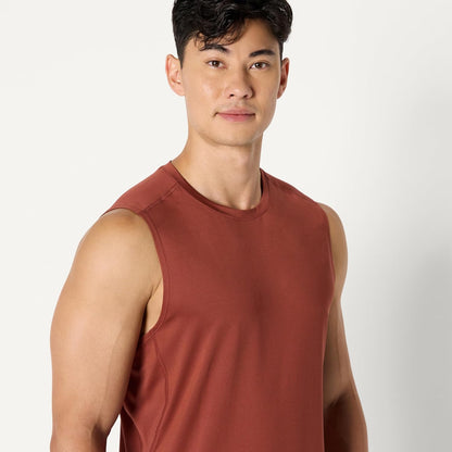 Amazon Essentials Men's Active Quick Dry Tech Stretch Lightweight Sleeveless Muscle Shirt