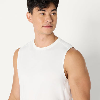 Amazon Essentials Men's Active Quick Dry Tech Stretch Lightweight Sleeveless Muscle Shirt