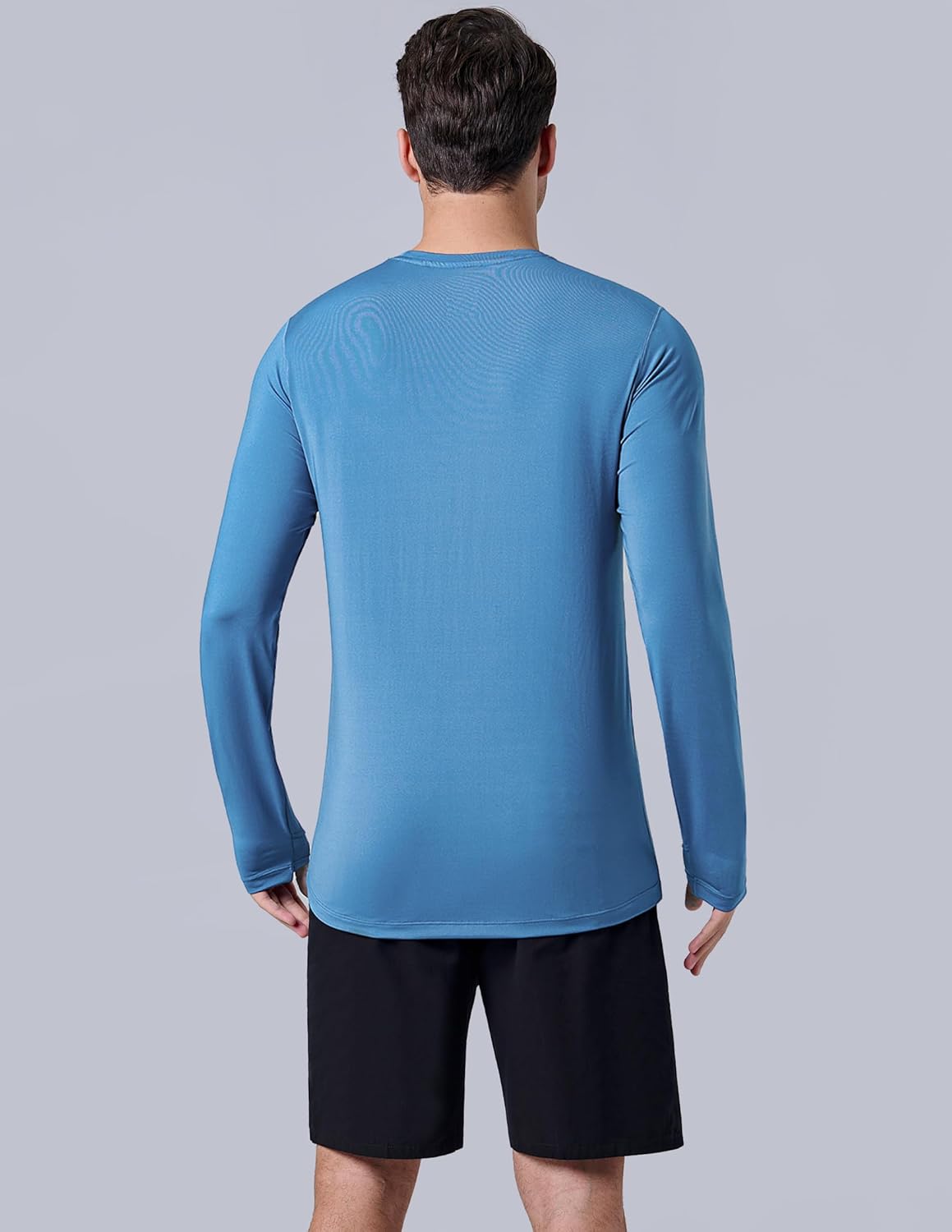 Liberty Imports Men's Athletic Long Sleeve T Shirts with Thumbholes T-Shirt (Pack of 3)