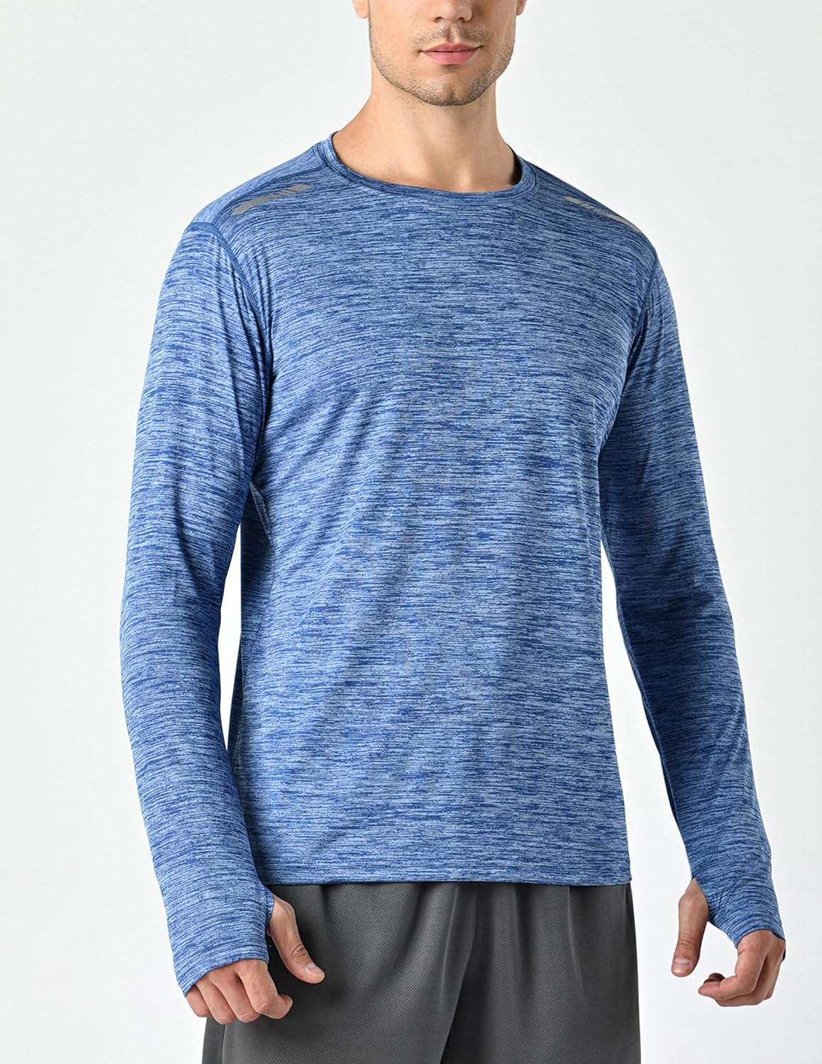 Liberty Imports Men's Athletic Long Sleeve T Shirts with Thumbholes T-Shirt (Pack of 3)