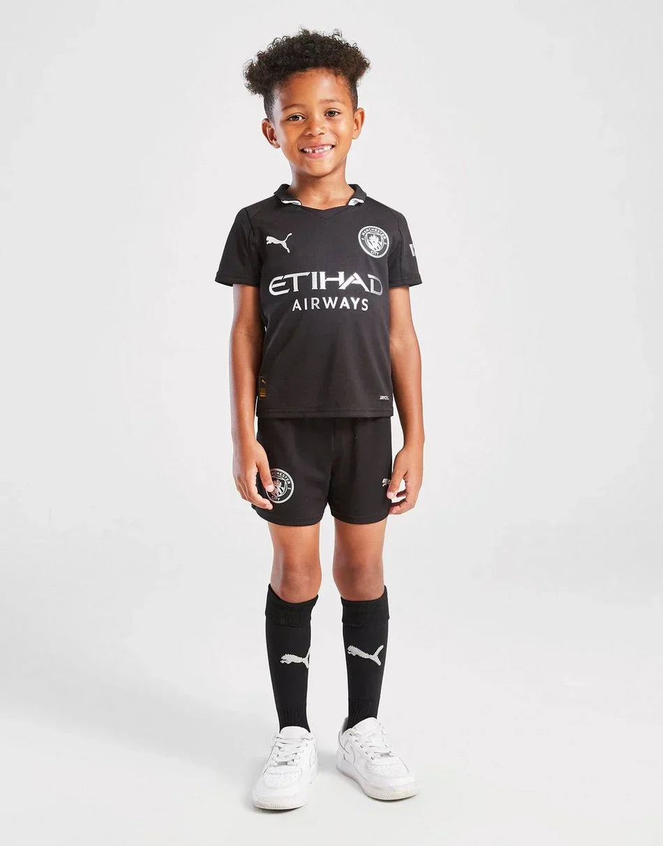 2025/26 Manchester City Away Kids Kit