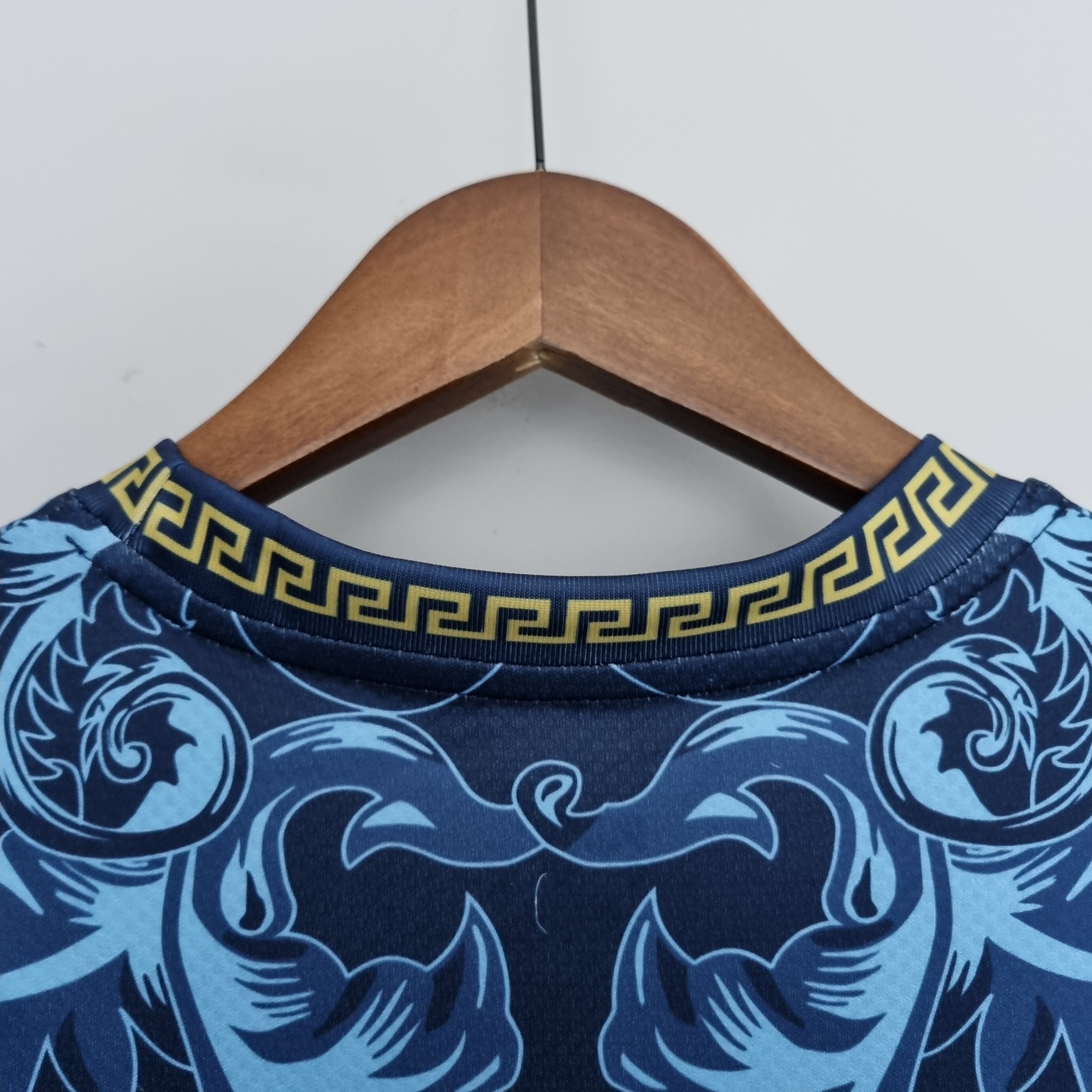 Italy Versace Shirt - Blue Aqua Edition