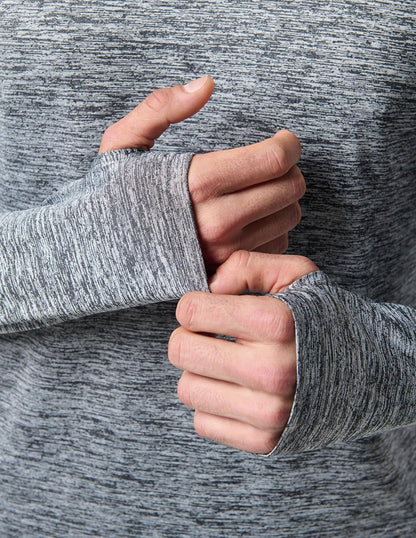 Liberty Imports Men's Athletic Long Sleeve T Shirts with Thumbholes T-Shirt (Pack of 3)