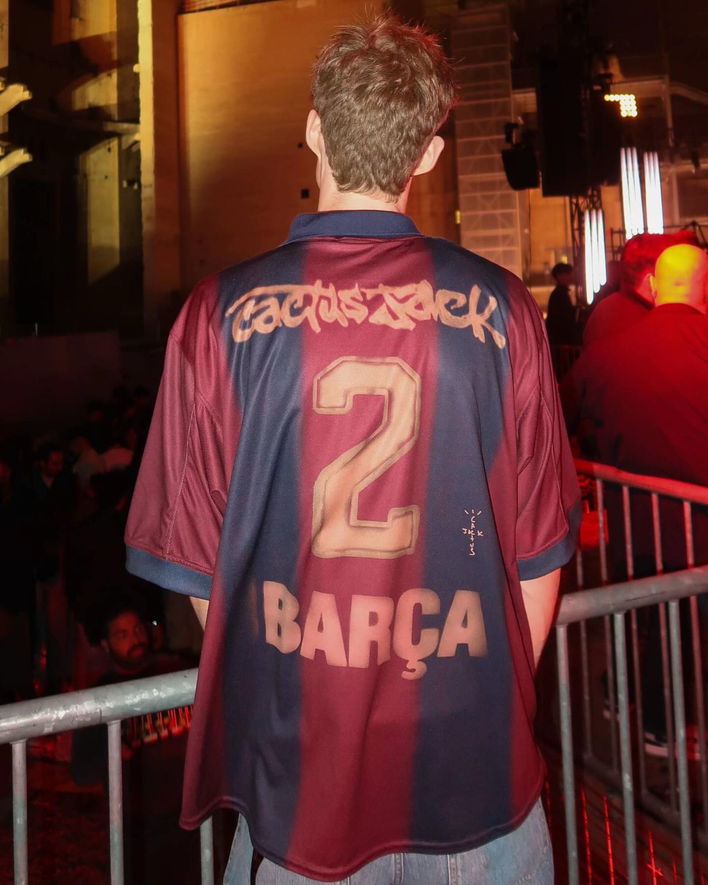 2001/02 FC Barcelona x Travis Scott Retro Home Shirt - Limited Edition