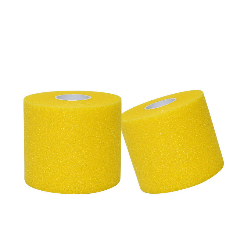 Yellow No-Slip Pre-Wrap Headband – Enhanced Grip (4 Rolls)