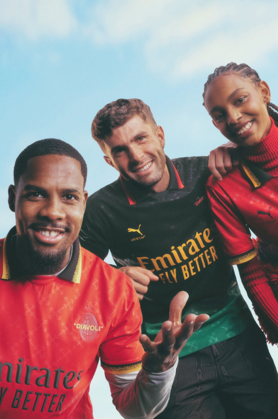 AC Milan Off-White Shirt - Red 2024/25