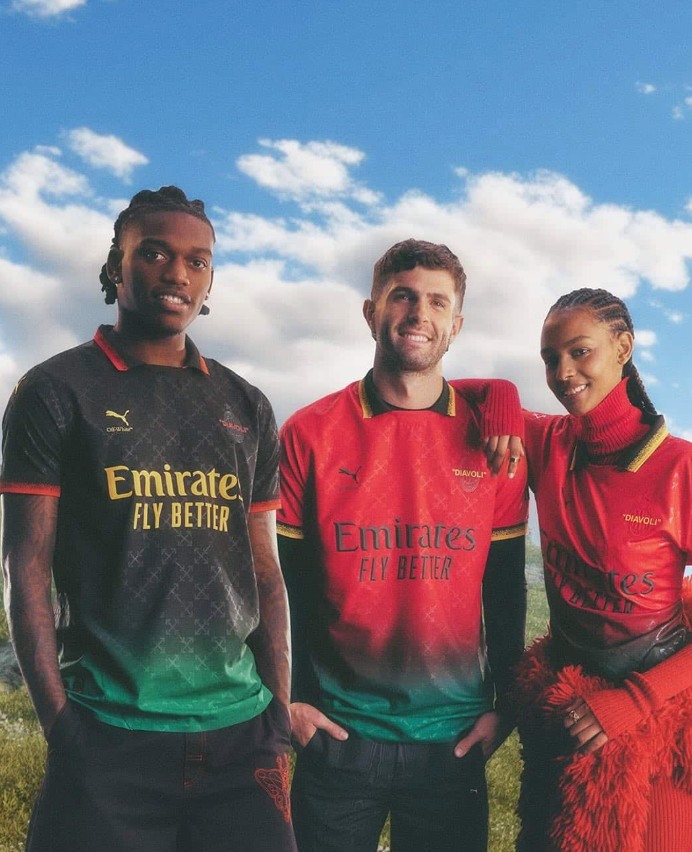 AC Milan Off-White Shirt - Red 2024/25