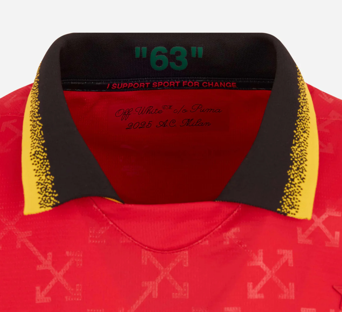 AC Milan Off-White Shirt - Red 2024/25