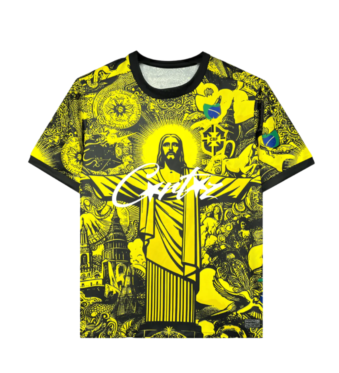Brazil Statue Corteiz Shirt - Yellow Special Edition