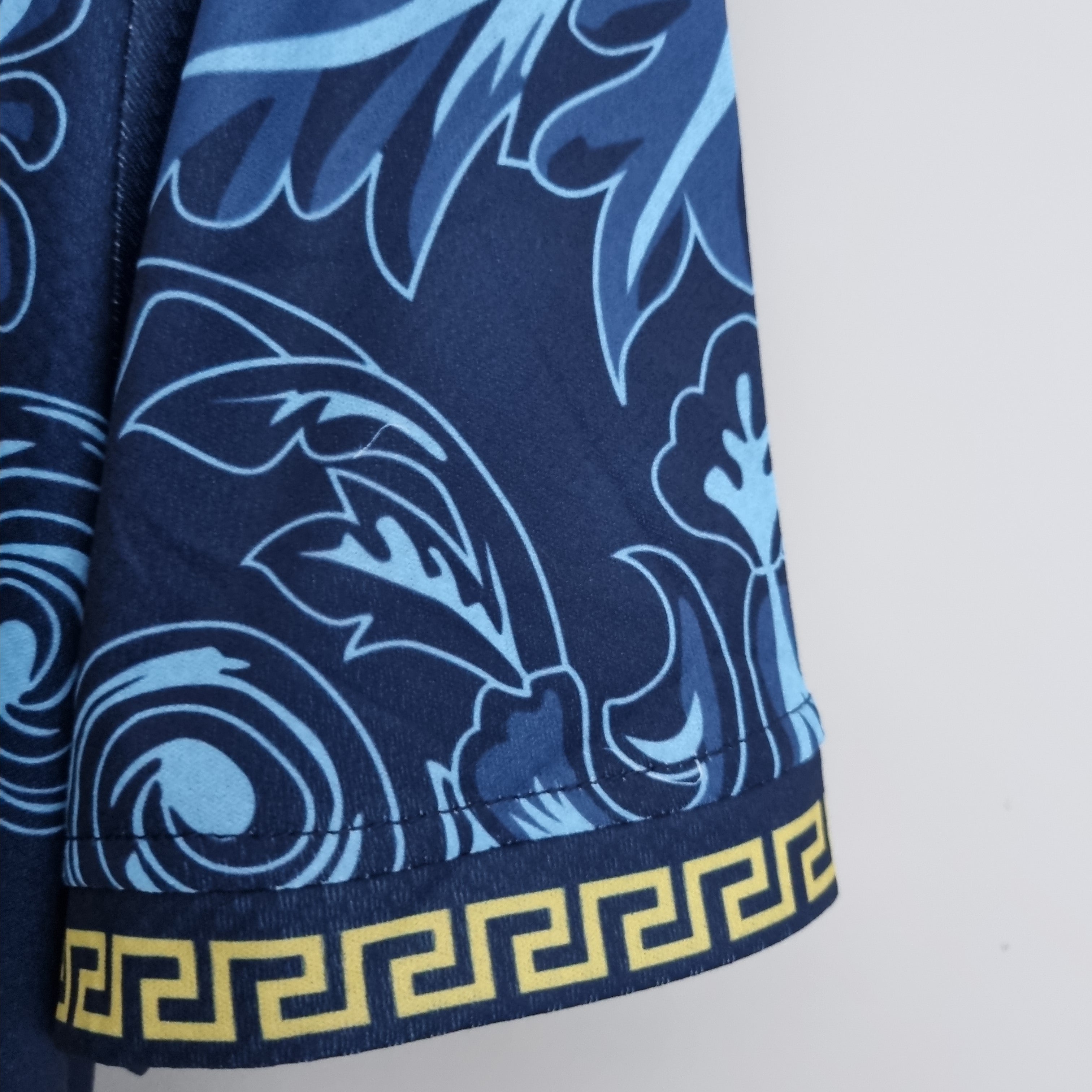 Italy Versace Shirt - Blue Aqua Edition
