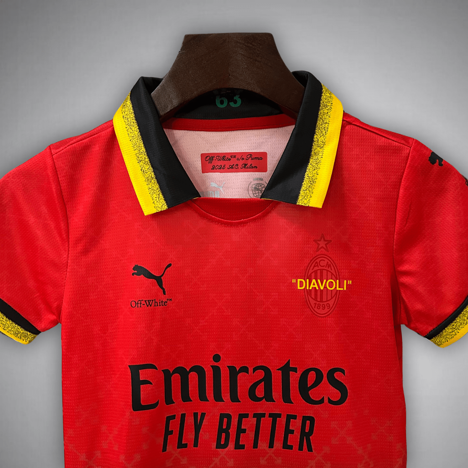 AC Milan Off-White Kids Football Kit - Limited Edition