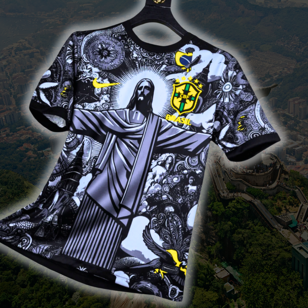 Brazil Jesus Shirt - 2024/25 Black Special Edition