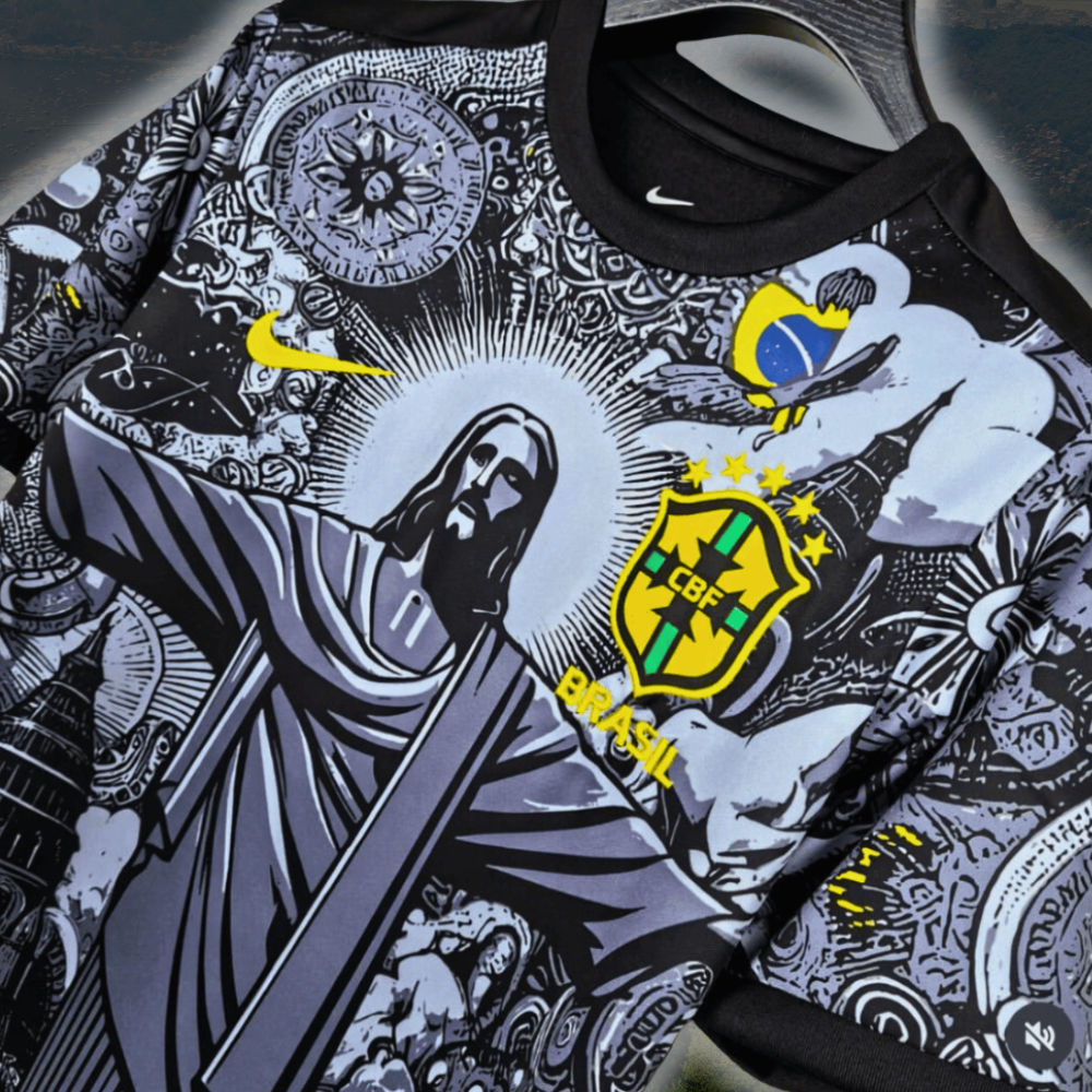 Brazil Jesus Shirt - 2024/25 Black Special Edition