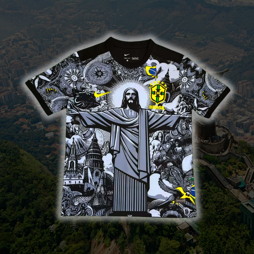Brazil Jesus Shirt - 2024/25 Black Special Edition