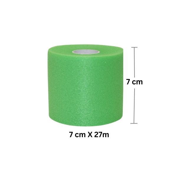 Bright Green Pre-Wrap Headband – Durable & Comfy (4 Rolls)