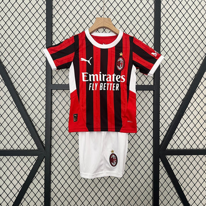 Ac Milan Kids Football Kit 2024/25 Home