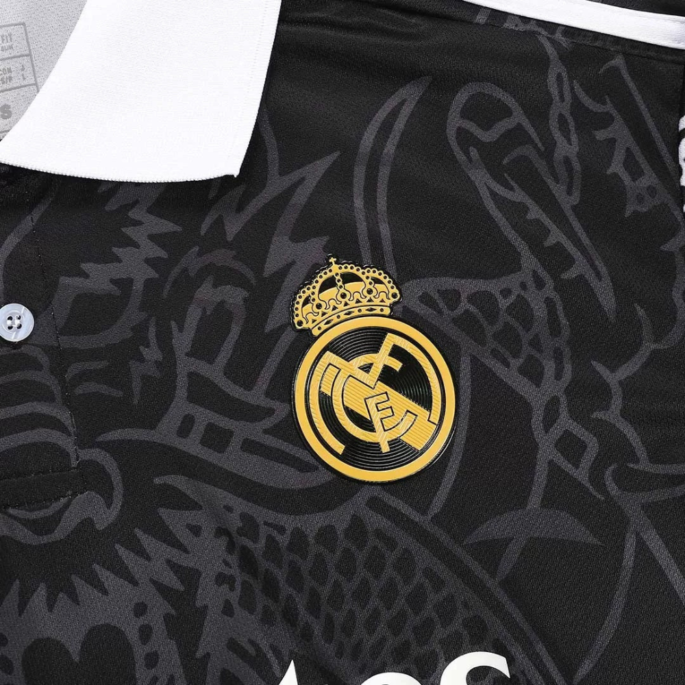 Real Madrid Dragon Shirt Black