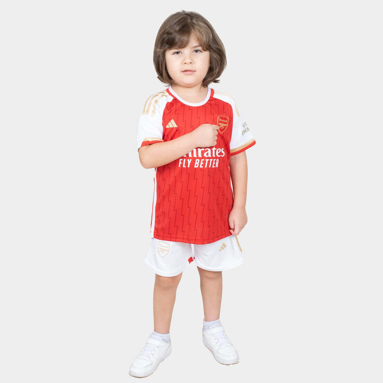 Arsenal Kids Football Kit 2023/24 Red Home